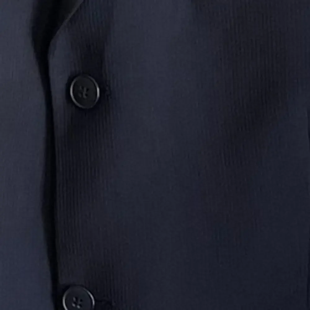 DKNY Essentials Men's 100% Wool Blazer Sport Coat Navy Blue Sz 42R 3-Button